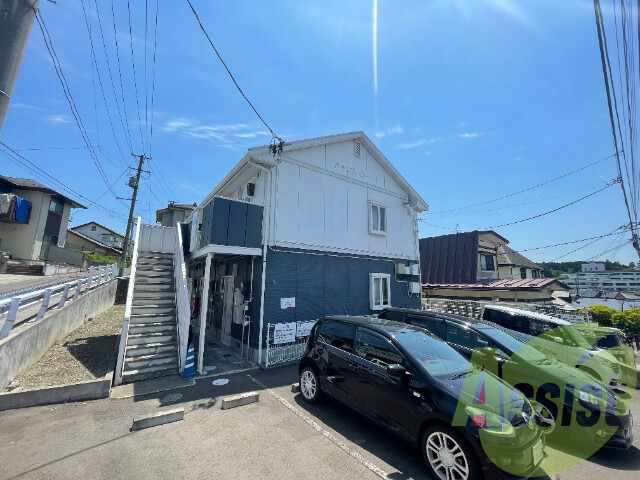 仙台市青葉区あけぼの町の賃貸アパートの外観