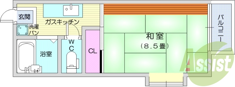 1k、外国籍対応、ペット相談、バストイレ別