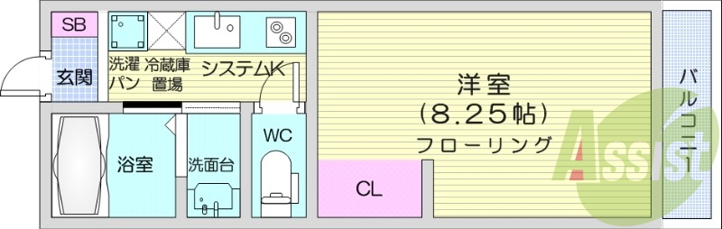 2階の間取り図