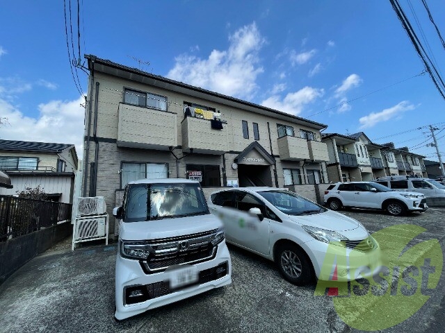 仙台市若林区かすみ町の賃貸アパートの外観