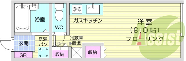 2階の間取り図