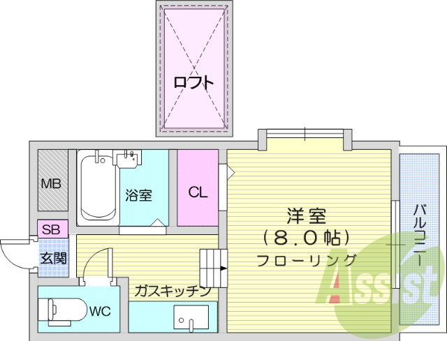 1階の間取り図