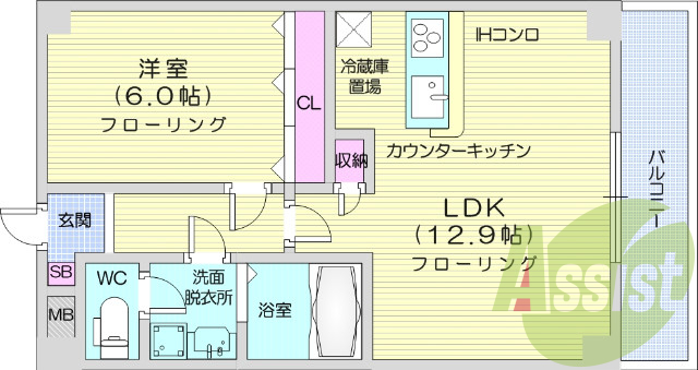 3階の間取り図