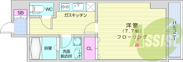 お写真は804号室のものです。参考にしてくださいませ。