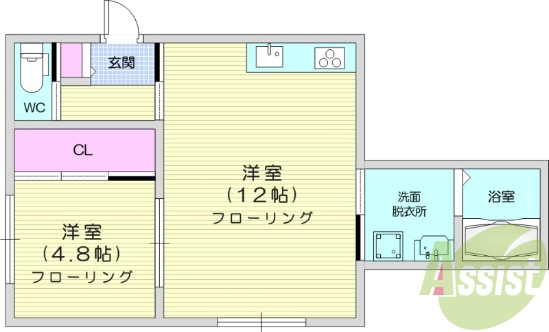 1階の間取り図