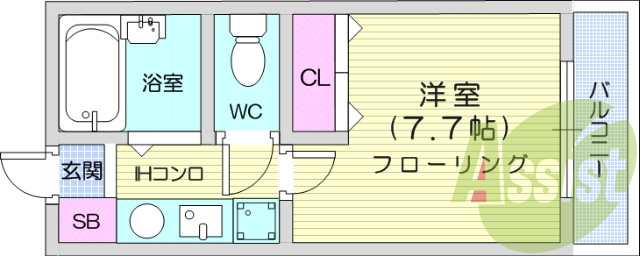 お写真は703号室のものです。参考にしてくださいませ。