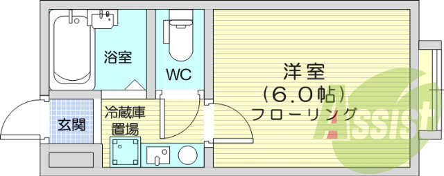 1K、エアコン、バストイレ別、IHクッキングヒーター
