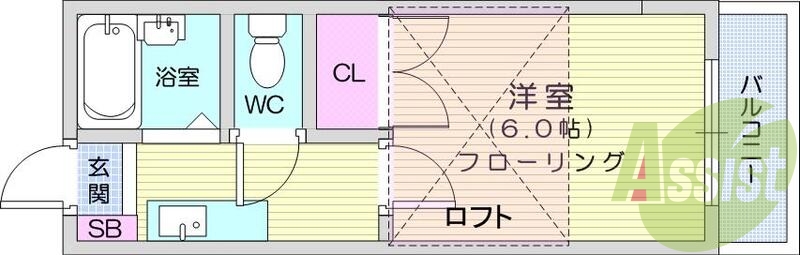 1階の間取り図