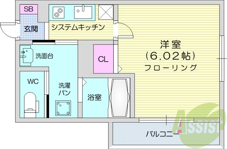 2階の間取り図