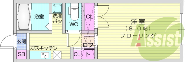 2階の間取り図