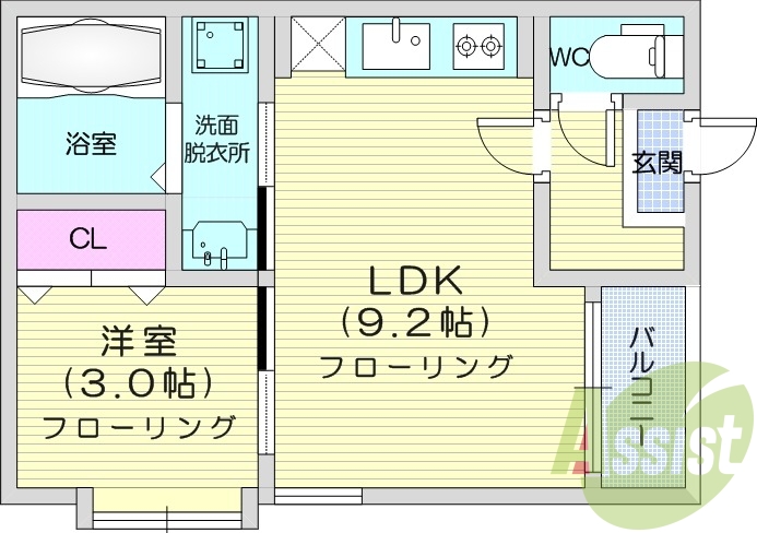 3階の間取り図