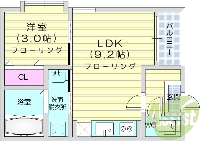 3階の間取り図