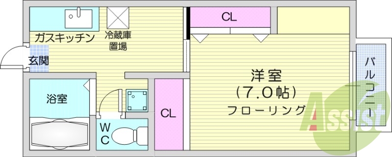 2階の間取り図