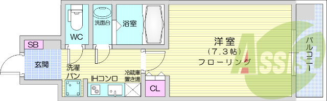お写真は302号室のものです。参考にしてくださいませ。