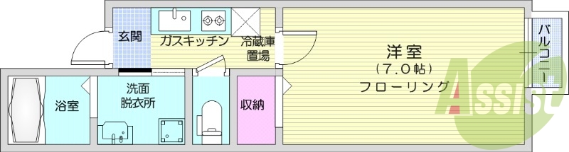 1階の間取り図