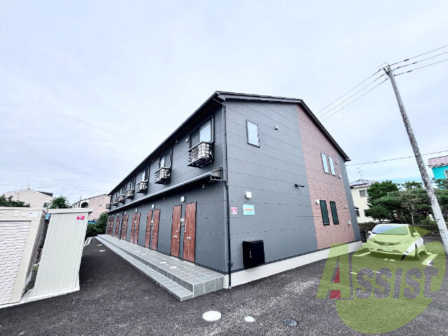 仙台市宮城野区福室字弁当二番の賃貸アパートの外観