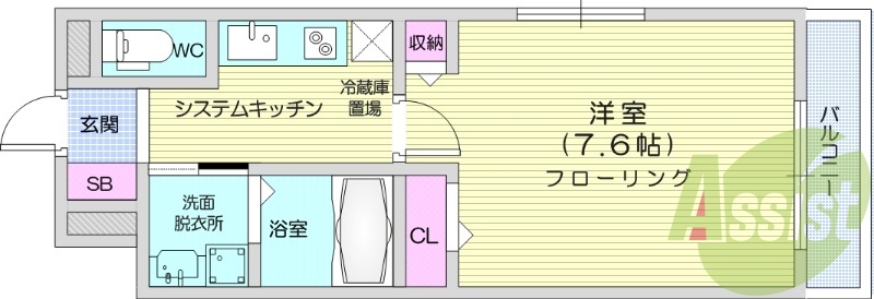 1K、バストイレ別、浴室乾燥機、追い焚き機能