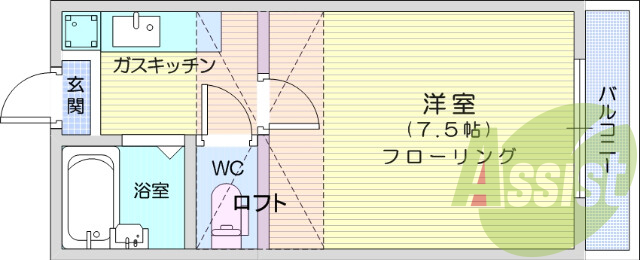 1階の間取り図