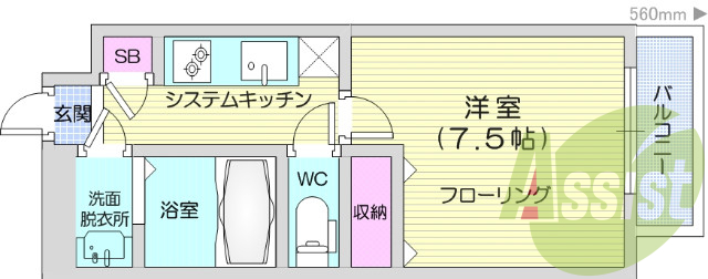 1K、インターネット使用無料、光ファイバー、複層ガラス。