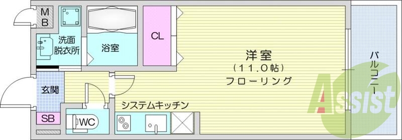 １R、オートロック、TVモニターホン、エアコン、宅配ボックス