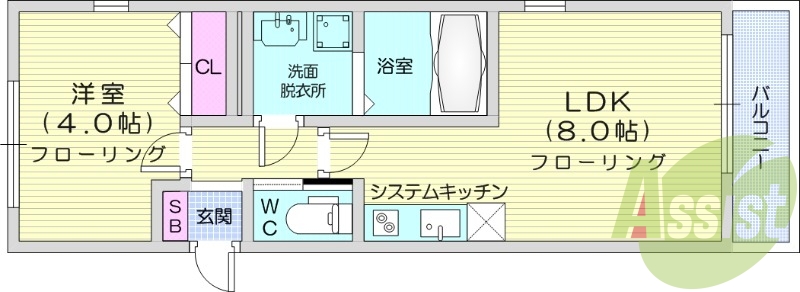 1LDK、浴室乾燥機、ネット無料、追い炊き、温水洗浄便座