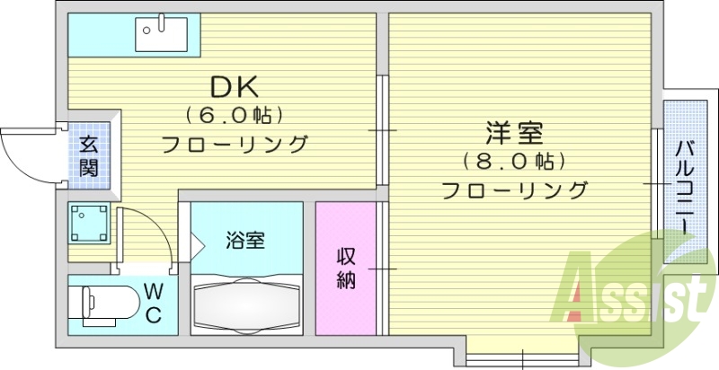1階の間取り図