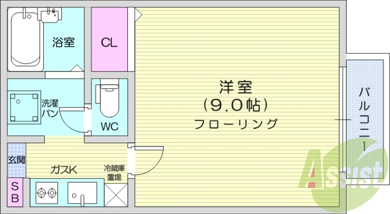 2階の間取り図