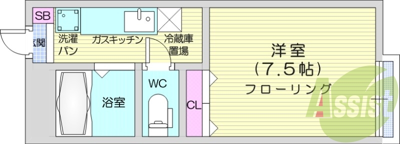 1階の間取り図