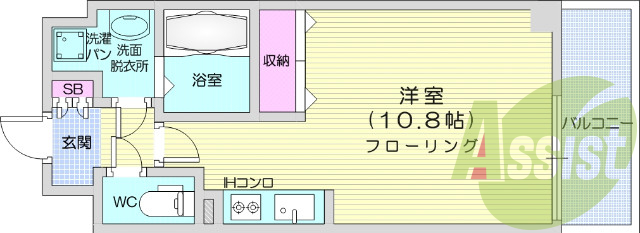 1階の間取り図