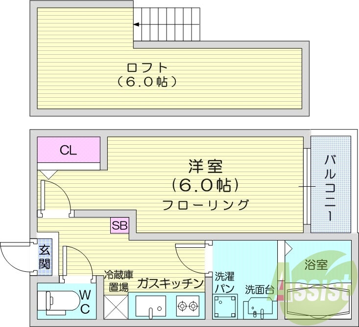 2階の間取り図
