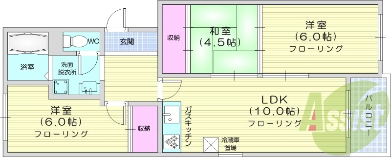 3階の間取り図