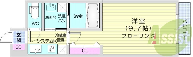 1K、防犯カメラ、追い焚き、浴室乾燥、ネット無料、物置