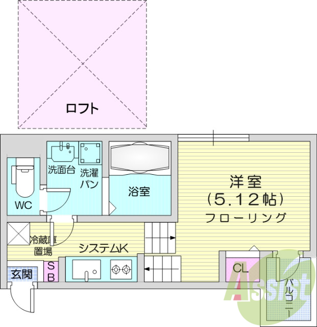 1階の間取り図