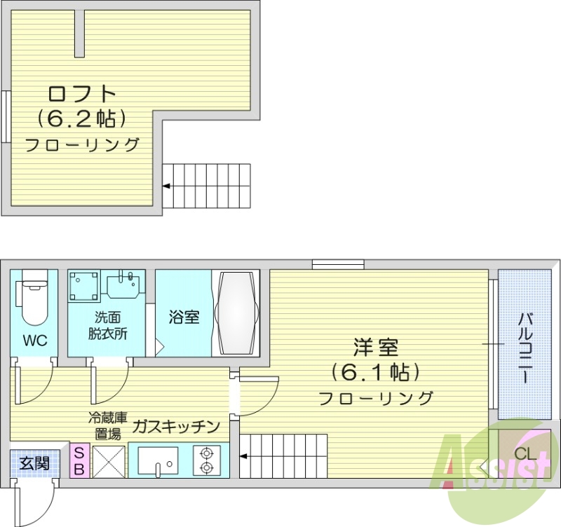 ワンルーム、浴室乾燥機、ネット使用料不要。