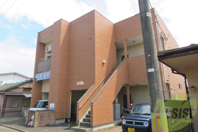 仙台市若林区文化町の賃貸アパートの外観