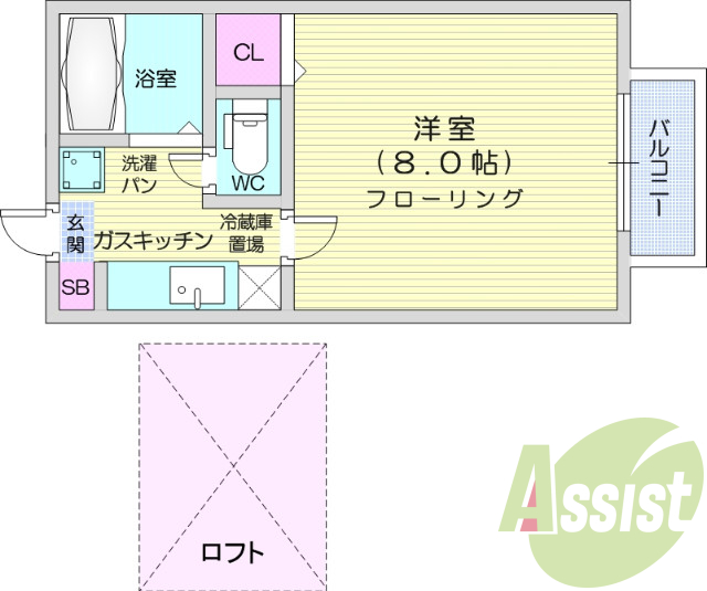 写真は別室です。1K、エアコン、モニター付きインターホン