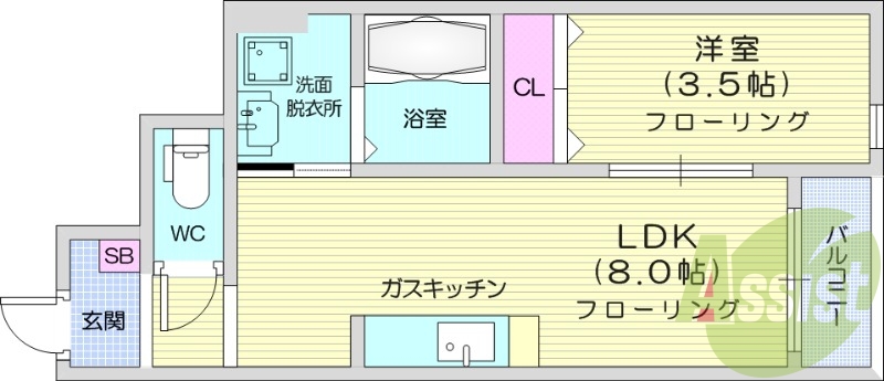1階の間取り図