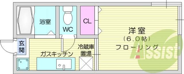 1K、南向き、収納スペース、光ファイバー、バストイレ別、追焚