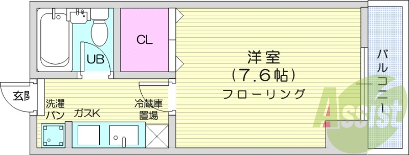 1K、TVモニターホン、インターネット無料