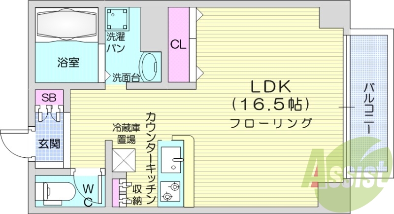 １R、外断熱マンション、インターネット無料、眺望良好、BT別