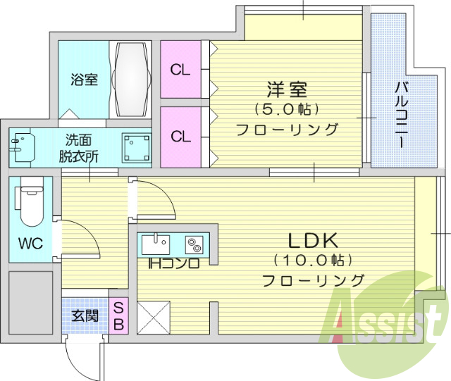 6階の間取り図
