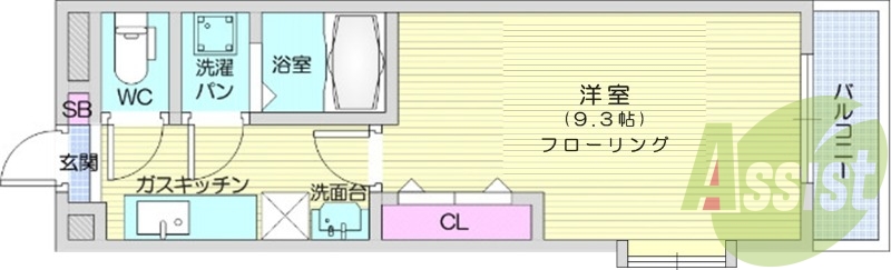 1K、追焚機能、シャンプードレッサー、モニター付インターホン
