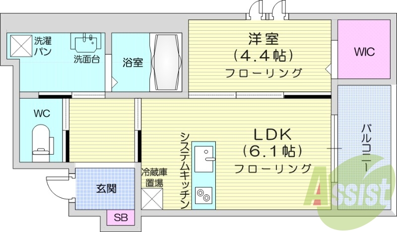 2階の間取り図
