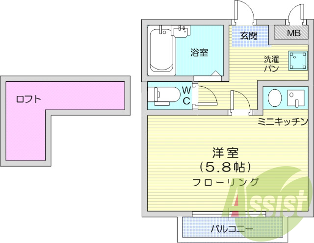 1階の間取り図