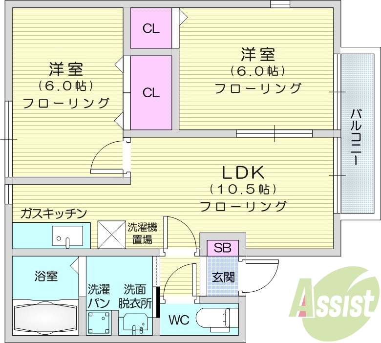 1階の間取り図