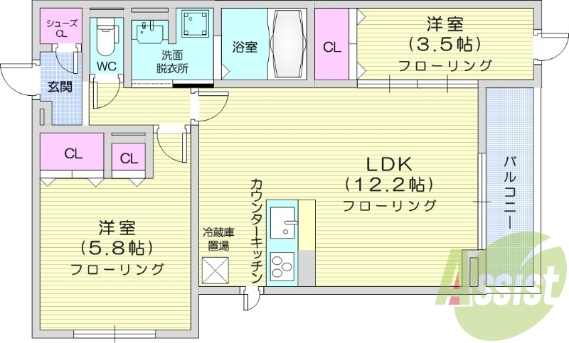 ※建築中※　2LDK　ペット相談可　インターネット無料