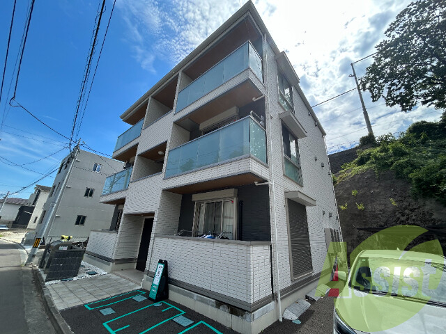 仙台市青葉区広瀬町の賃貸アパートの外観