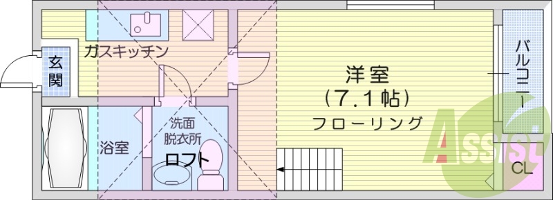 1階の間取り図