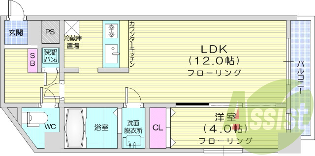 1LDK、カウンターキッチン、防犯カメラ、温水洗浄便座