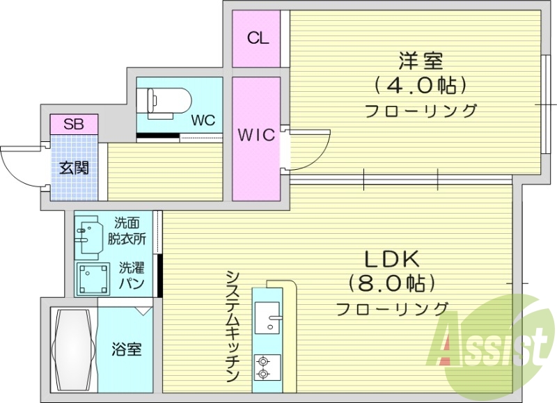 1階の間取り図